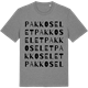 Mid Heather Gray t-shirt med Pakkoselet ordlek t-shirt