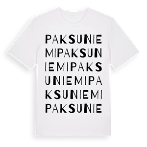 Paksuniemi ordlek t-shirt – ekologisk bomull t-shirt från Pinshirt
