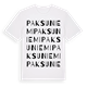 Paksuniemi ordlek t-shirt