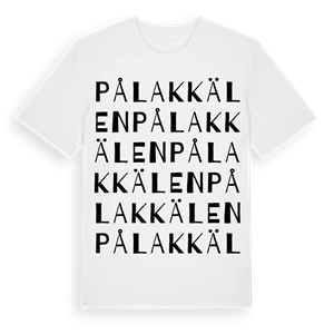 Pålakkälen ordlek t-shirt – ekologisk bomull t-shirt från Pinshirt