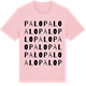 Pink Cotton t-shirt med Palo ordlek t-shirt