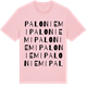 Pink Cotton t-shirt med Paloniemi ordlek t-shirt