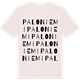 Vintage White t-shirt med Paloniemi ordlek t-shirt