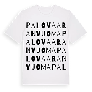 Palovaaranvuoma ordlek t-shirt – ekologisk bomull t-shirt från Pinshirt