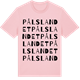 Pink Cotton t-shirt med Pålslandet ordlek t-shirt
