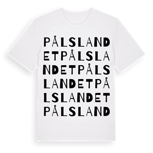 Pålslandet ordlek t-shirt – ekologisk bomull t-shirt från Pinshirt