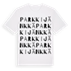 White t-shirt med Parkkijänkkä ordlek t-shirt