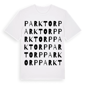 Parktorp ordlek t-shirt – ekologisk bomull t-shirt från Pinshirt