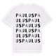 White t-shirt med Paulus ordlek t-shirt