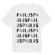 White t-shirt med Paulus ordlek t-shirt