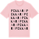 Pink Cotton t-shirt med Pekkari ordlek t-shirt
