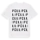 White t-shirt med Pelli ordlek t-shirt