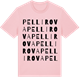 Pink Cotton t-shirt med Pellirova ordlek t-shirt