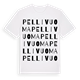 White t-shirt med Pellivuoma ordlek t-shirt