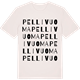 Vintage White t-shirt med Pellivuoma ordlek t-shirt