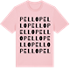 Pink Cotton t-shirt med Pello ordlek t-shirt