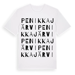 Penikkajärvi ordlek t-shirt – ekologisk bomull t-shirt från Pinshirt