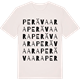Vintage White t-shirt med Perävaara ordlek t-shirt