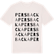 Vintage White t-shirt med Persbacka ordlek t-shirt