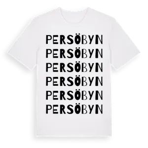 Persöbyn ordlek t-shirt – ekologisk bomull t-shirt från Pinshirt