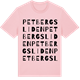 Pink Cotton t-shirt med Petbergsliden ordlek t-shirt