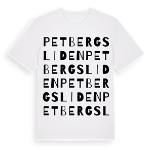 Petbergsliden ordlek t-shirt – ekologisk bomull t-shirt från Pinshirt