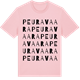 Pink Cotton t-shirt med Peuravaara ordlek t-shirt