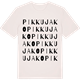 Vintage White t-shirt med Pikkujako ordlek t-shirt