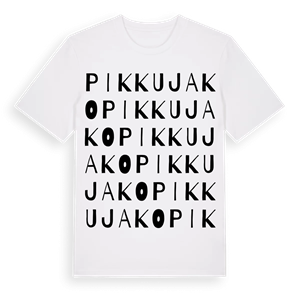 Pikkujako ordlek t-shirt – ekologisk bomull t-shirt från Pinshirt