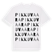 White t-shirt med Pikkuvaara ordlek t-shirt