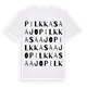 Pilkkasaajo ordlek t-shirt