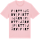 Pink Cotton t-shirt med Pirttijärvi ordlek t-shirt