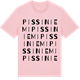 Pink Cotton t-shirt med Pissiniemi ordlek t-shirt