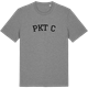 Mid Heather Gray t-shirt med Pkt C böjd t-shirt