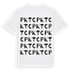 White t-shirt med Pkt C ordlek t-shirt