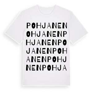Pohjanen ordlek t-shirt – ekologisk bomull t-shirt från Pinshirt