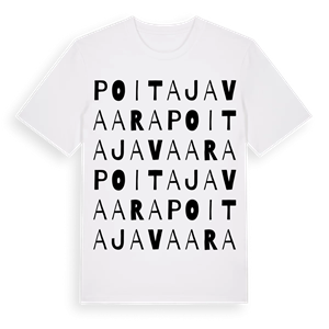 Poitajavaara ordlek t-shirt – ekologisk bomull t-shirt från Pinshirt
