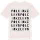 Vintage White t-shirt med Polcirkelbyn ordlek t-shirt