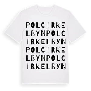 Polcirkelbyn ordlek t-shirt – ekologisk bomull t-shirt från Pinshirt