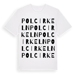 Polcirkeln ordlek t-shirt – ekologisk bomull t-shirt från Pinshirt