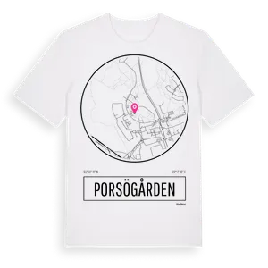 Porsögården t-shirt – ekologisk bomull t-shirt från Pinshirt