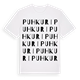 White t-shirt med Puhkuri ordlek t-shirt
