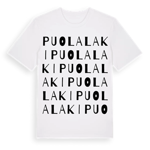 Puolalaki ordlek t-shirt – ekologisk bomull t-shirt från Pinshirt