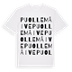 White t-shirt med Puollemåive ordlek t-shirt