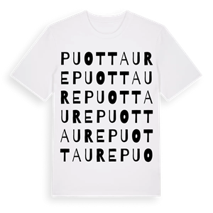 Puottaure ordlek t-shirt – ekologisk bomull t-shirt från Pinshirt