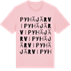 Pink Cotton t-shirt med Pyhäjärvi ordlek t-shirt