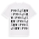 White t-shirt med Pyhäjärvi ordlek t-shirt