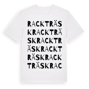 Rackträsk ordlek t-shirt – ekologisk bomull t-shirt från Pinshirt