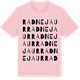 Pink Cotton t-shirt med Radnejaur ordlek t-shirt