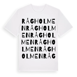 Rågholmen ordlek t-shirt – ekologisk bomull t-shirt från Pinshirt